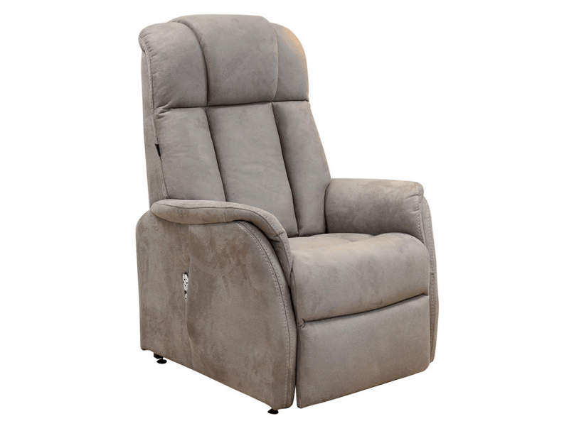 ENGIE - Fauteuil relax et releveur bi-moteurs tissu microfibre