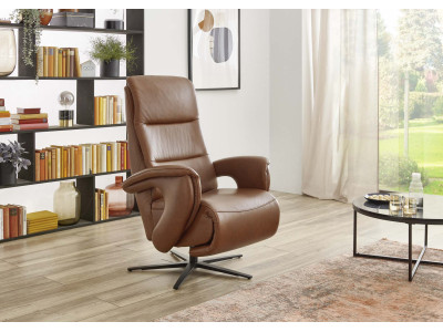 Fauteuil relaxation cuir HUKLA