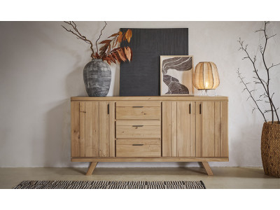 Havane - Enfilade 4 portes 1 tiroir 
