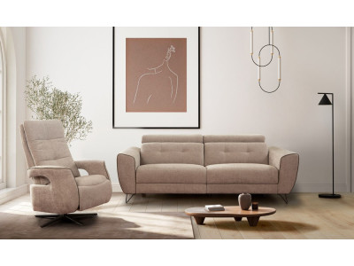 OLIVIA - Fauteuil relaxation électrique pivotant taille S  
