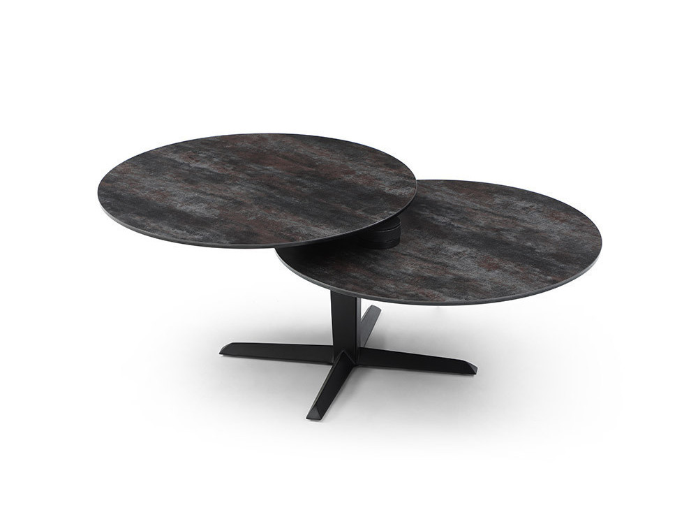 Hita - Table basse 2 plateaux pivotants 
