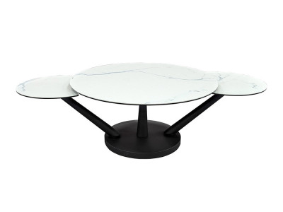Chicago - Table basse 3 plateaux pivotants 