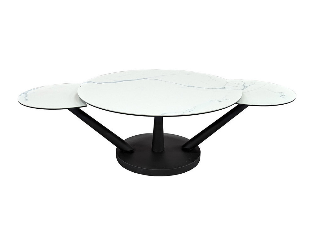 Chicago - Table basse 3 plateaux pivotants 