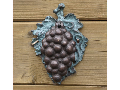 Sonnette raisin - Statue en bronze