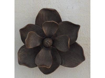 Heurtoir fleur - Statue en bronze