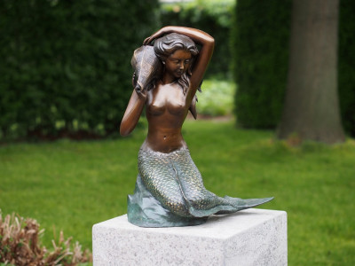 Sirène - Statue en bronze