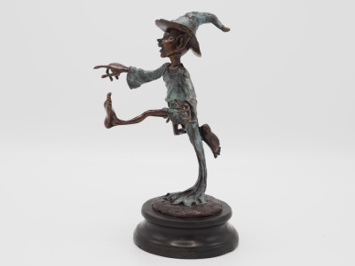 Lutin - Statue en bronze
