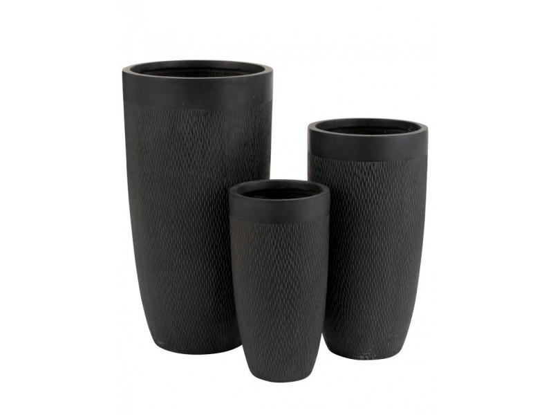 Set 3 Vases Ronds Hauts Argile