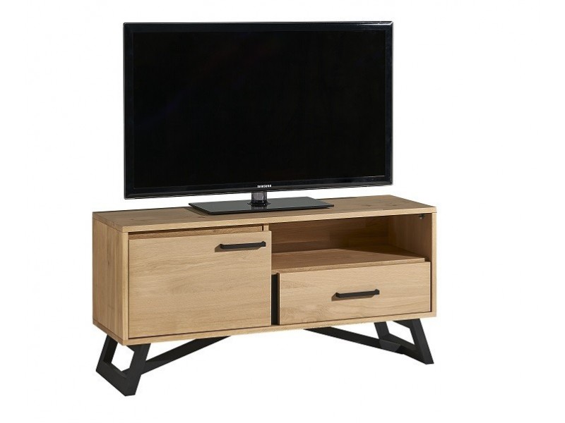 TOUAREG - Meuble TV 1 porte 1 tiroir 1 niche