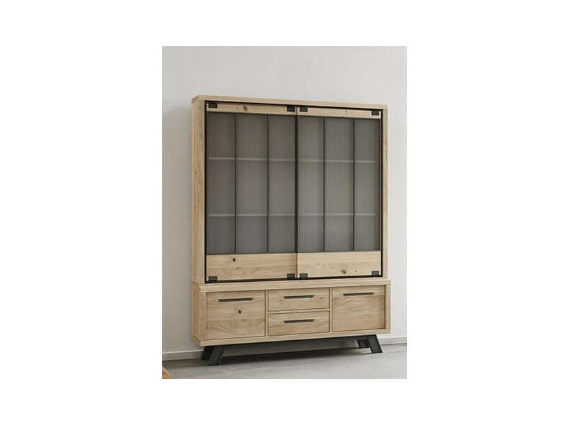 HARRY - Enfilade basse 150 cm 2 portes 2 tiroirs