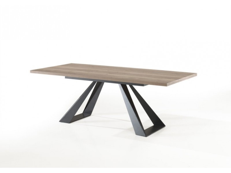 MOUNT - Table droite fixe - pied métal 200 cm x 100 cm