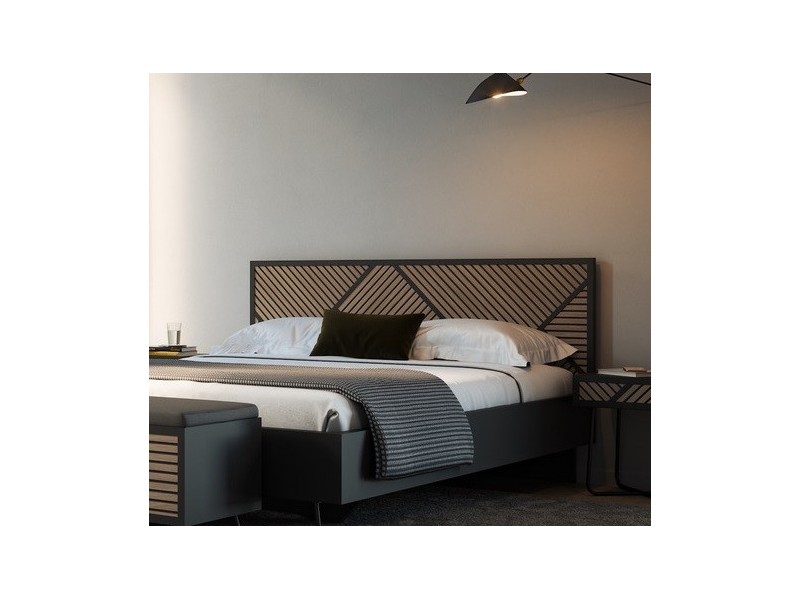SEIDE - Base De Lit Coffre Pour Matelas 160 x 200 cm