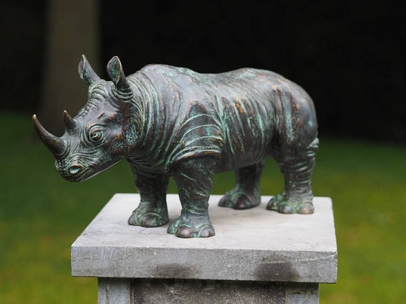 Statue en bronze : Rhinoceros