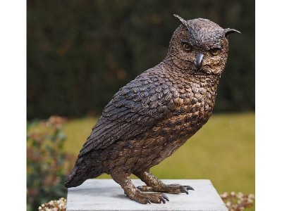 Statue en bronze : Hibou