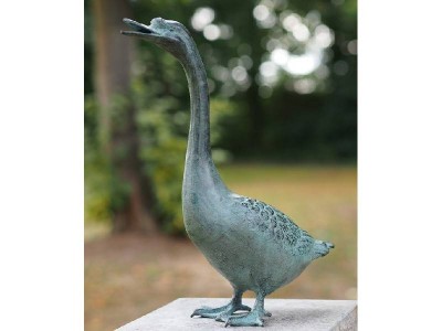 Statue en bronze : Oie