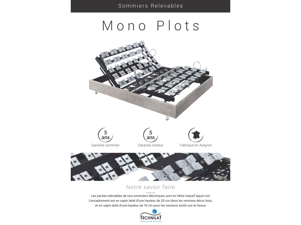 Sommier relevable MONO PLOTS TECHNILAT 