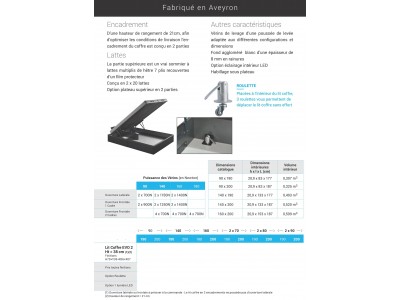 Sommier Coffre EVO 2 TECHNILAT 