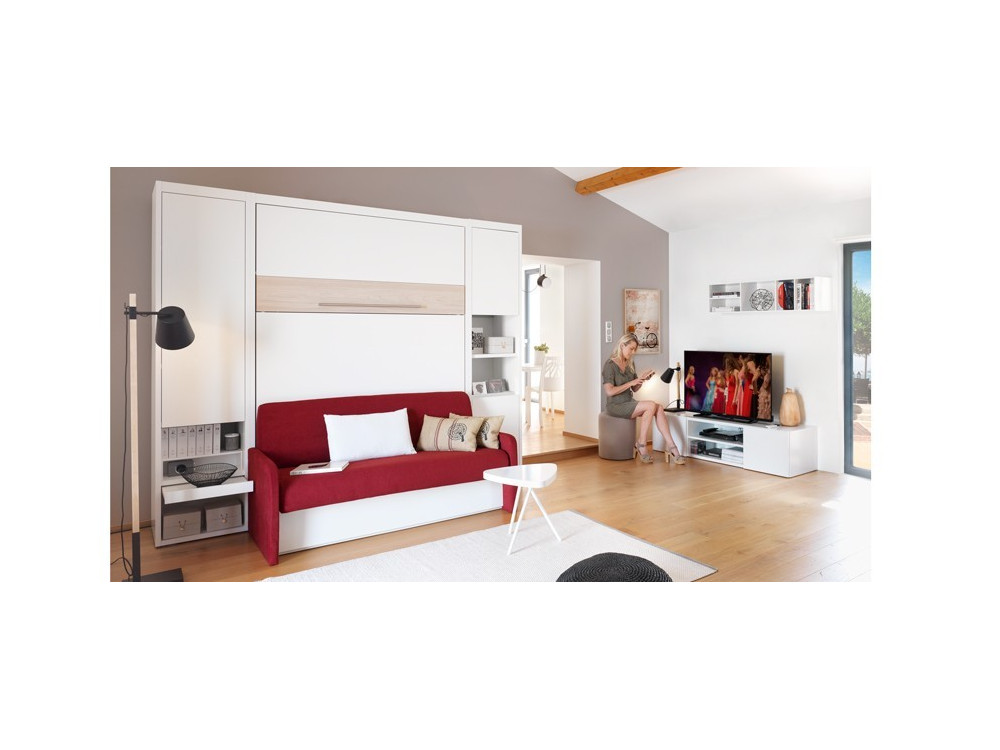 Armoire - Lit verticale avec banquette MAGIK 