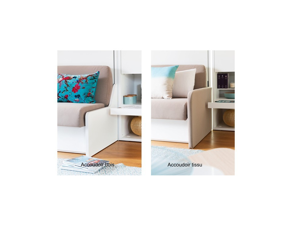 Armoire - Lit verticale avec banquette MAGIK 