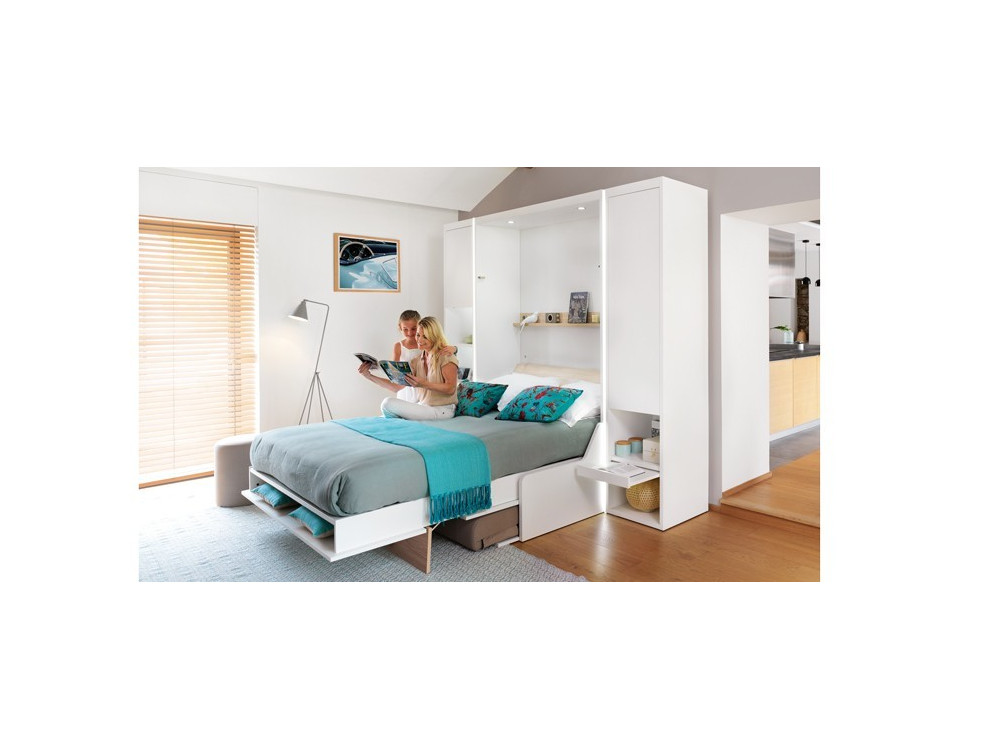 Armoire - Lit verticale avec banquette MAGIK 