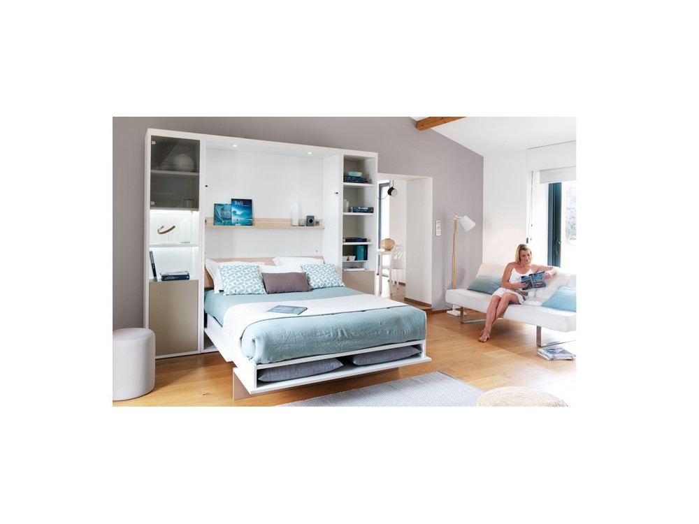 Armoire - Lit verticale avec banquette MAGIK 