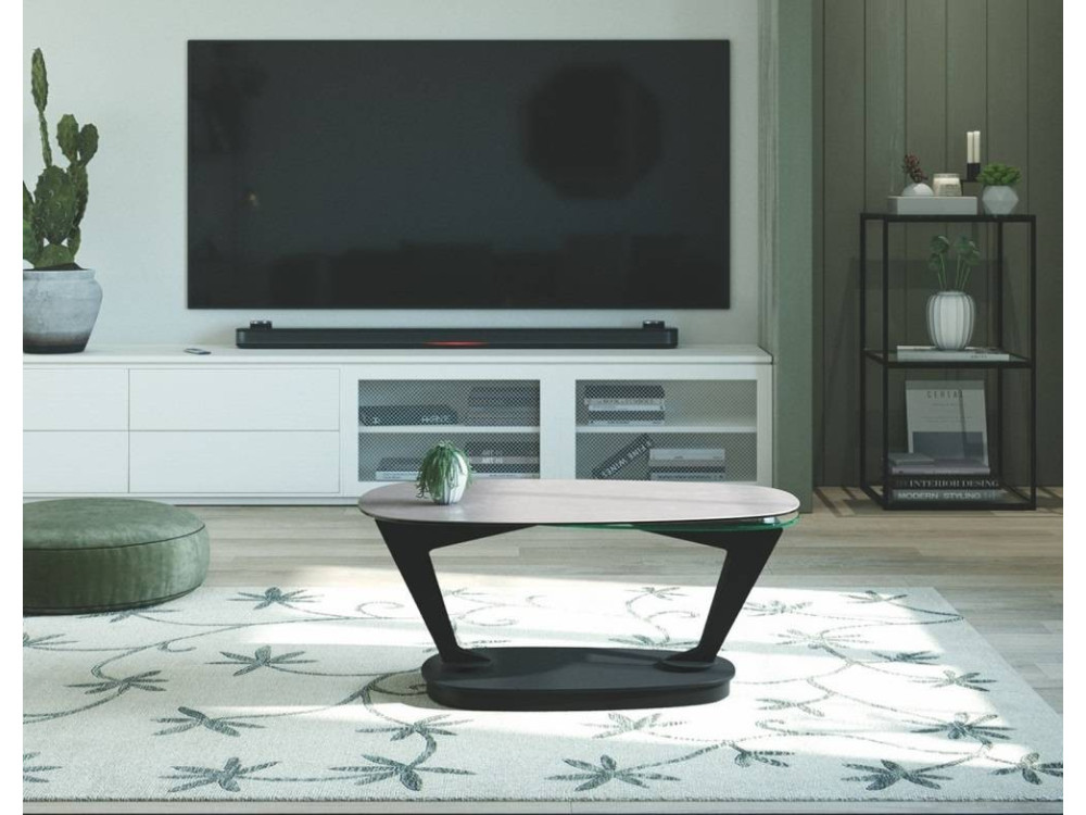 Table basse ovale céramique AKAOSI 