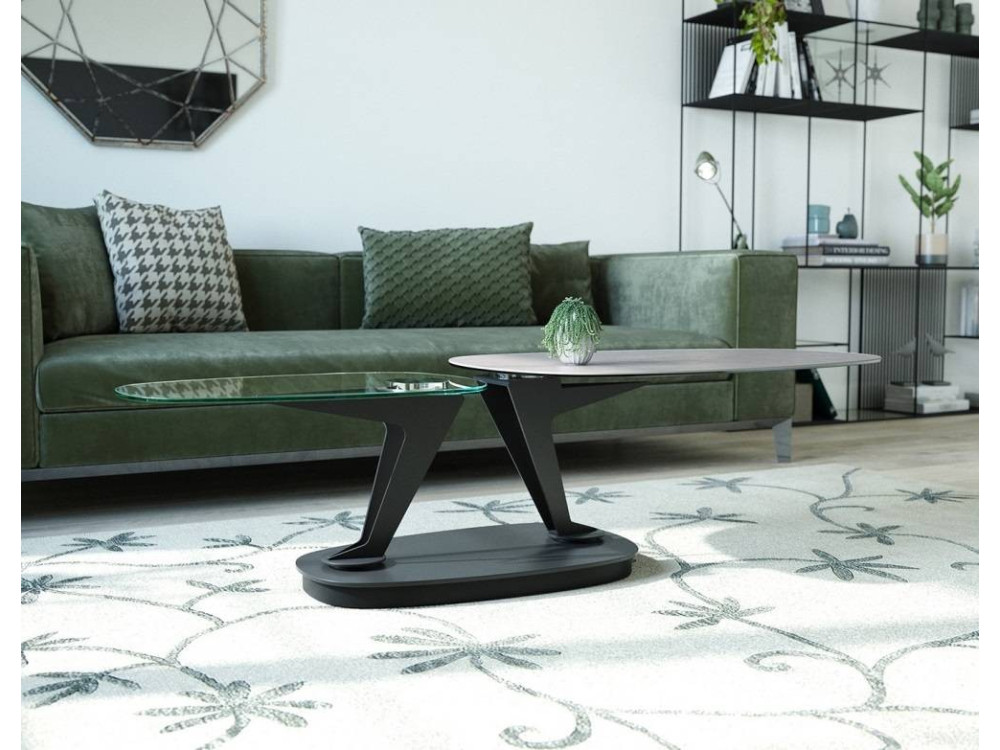 Table basse ovale céramique AKAOSI 