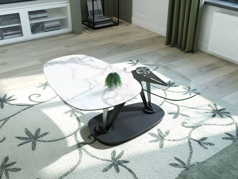 Table basse ovale céramique AKAOSI 