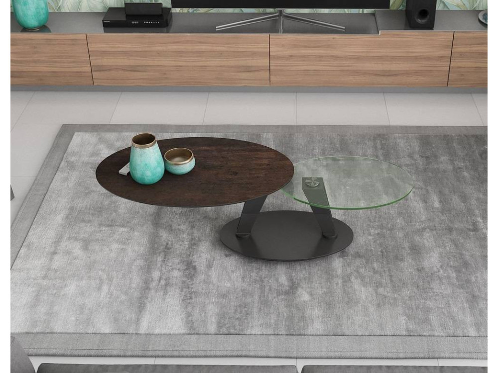 Table basse ovale céramique AKAOVA 