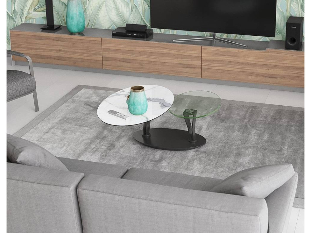 Table basse ovale céramique AKAOVA 