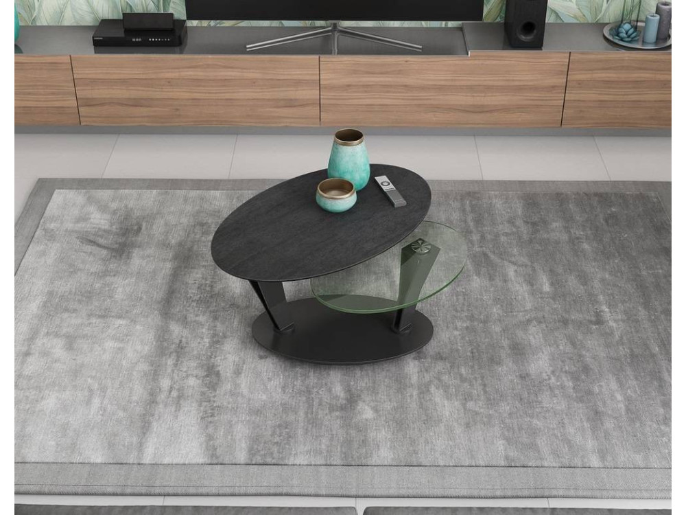 Table basse ovale céramique AKAOVA 
