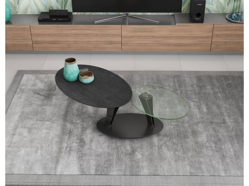 Table basse ovale céramique AKAOVA 