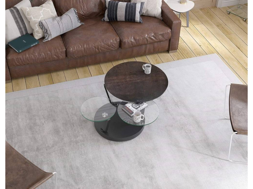 Table basse ronde céramique AKABOU 