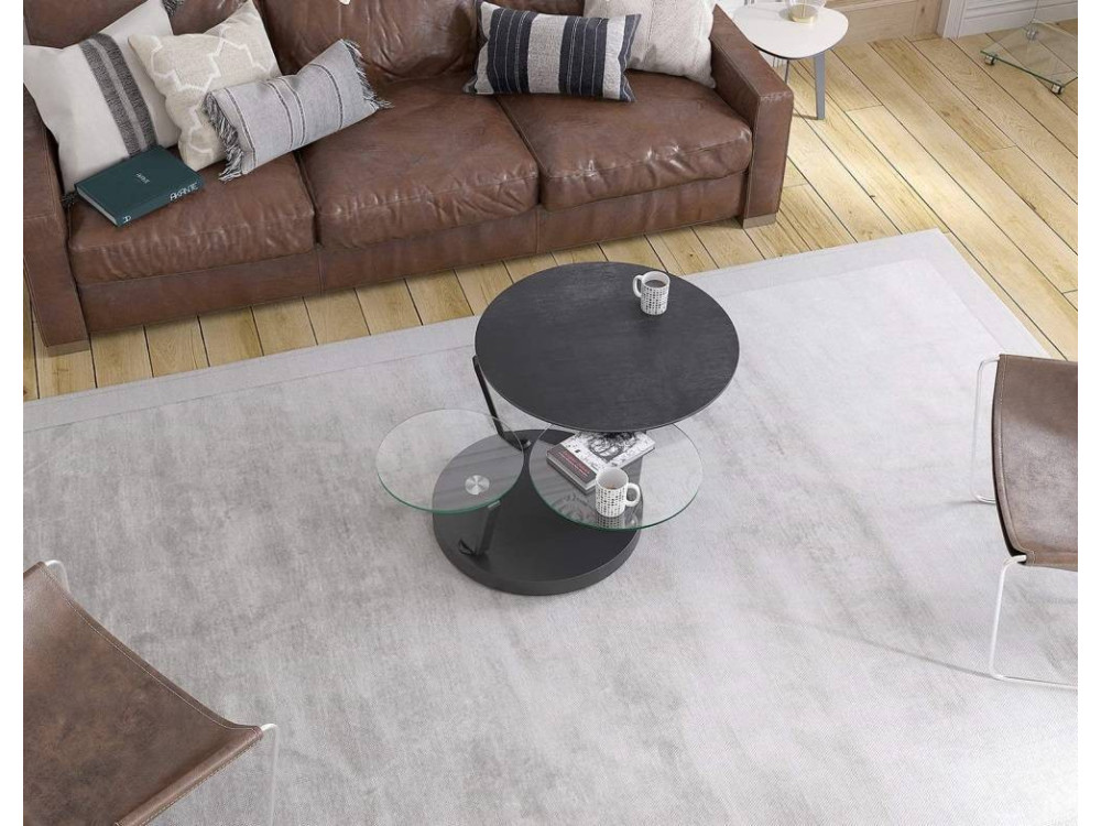 Table basse ronde céramique AKABOU 