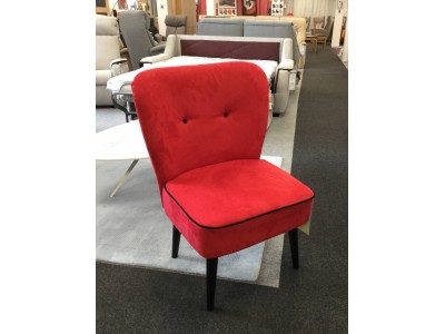 Fauteuil déco rouge 
