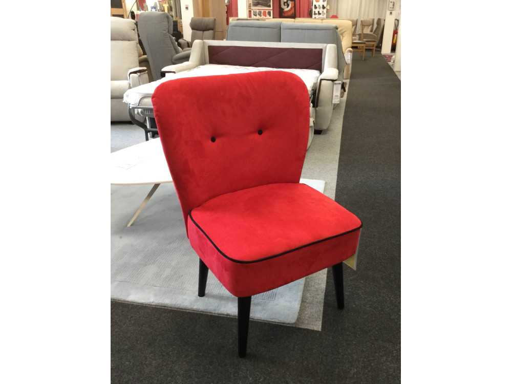 Fauteuil déco rouge 
