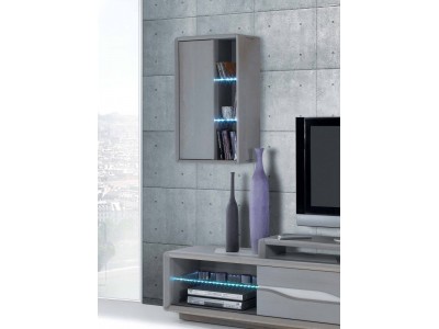 Etagère suspendue 1 porte 1 niche – Ceram Atelier de Langres 
