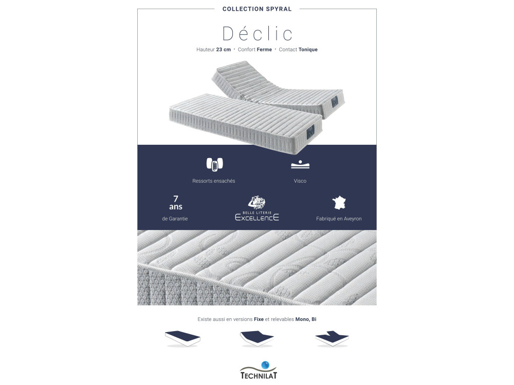 Matelas TECHNILAT SPYRAL DELIC 