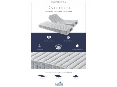 Matelas TECHNILAT SPYRAL DYNAMIC 