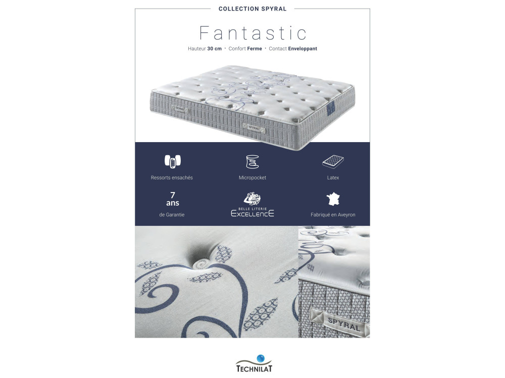 Matelas TECHNILAT SPYRAL FANTASTIC 