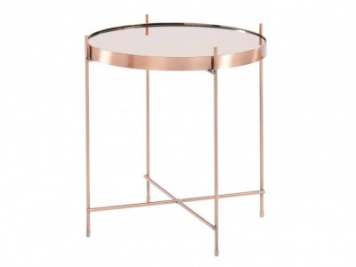 BOUT DE CANAPE ROND CUIVRE 