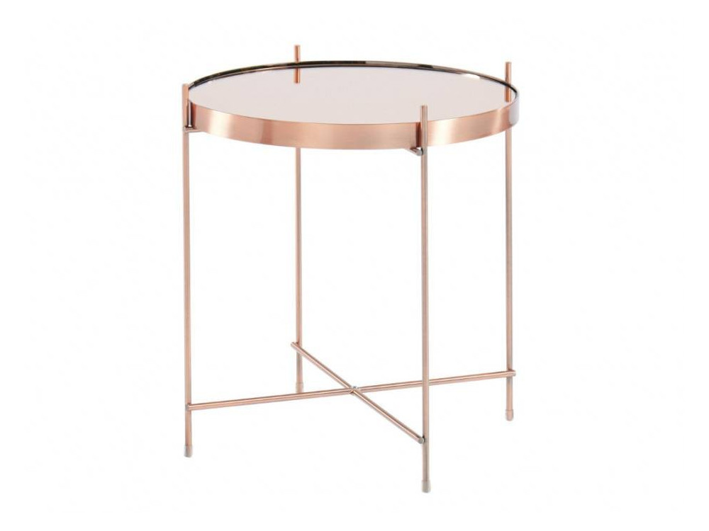 BOUT DE CANAPE ROND CUIVRE 
