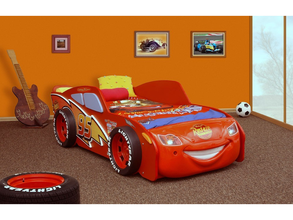 LIT VOITURE CARS Mc QUEEN ENFANT 