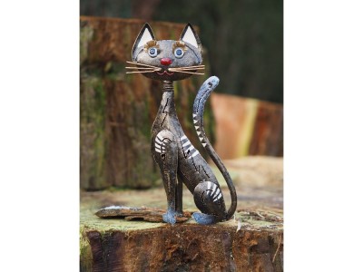 Décoration métal : Chat