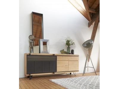 Enfilade L.195 bois & métal / FUSION
